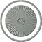 Ekena Millwork 38 1/2-in. OD x 35 1/4-in. ID Ceiling Ring with 29 1/2-in. OD Ceiling Medallion Shakuras Accent Kit CRM38OX30SH - alternate 9